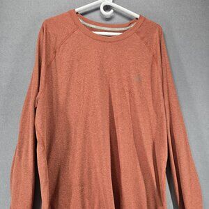 LL Bean Dri-Fit Performance Long Sleeve Tee, XXL, Orange Heather